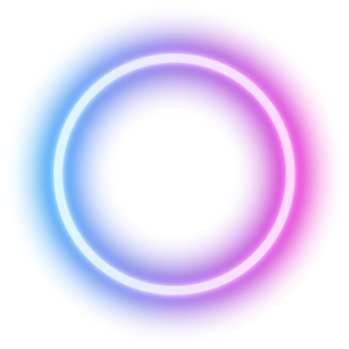 Neon blue purple ring